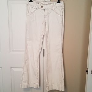 Off white wide leg pants